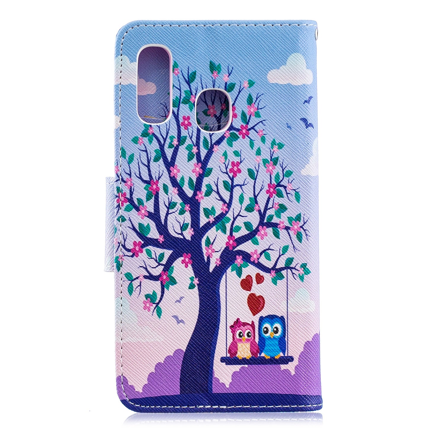 Pattern Printing PU Leather Flip Cell Phone Case for Samsung Galaxy A40