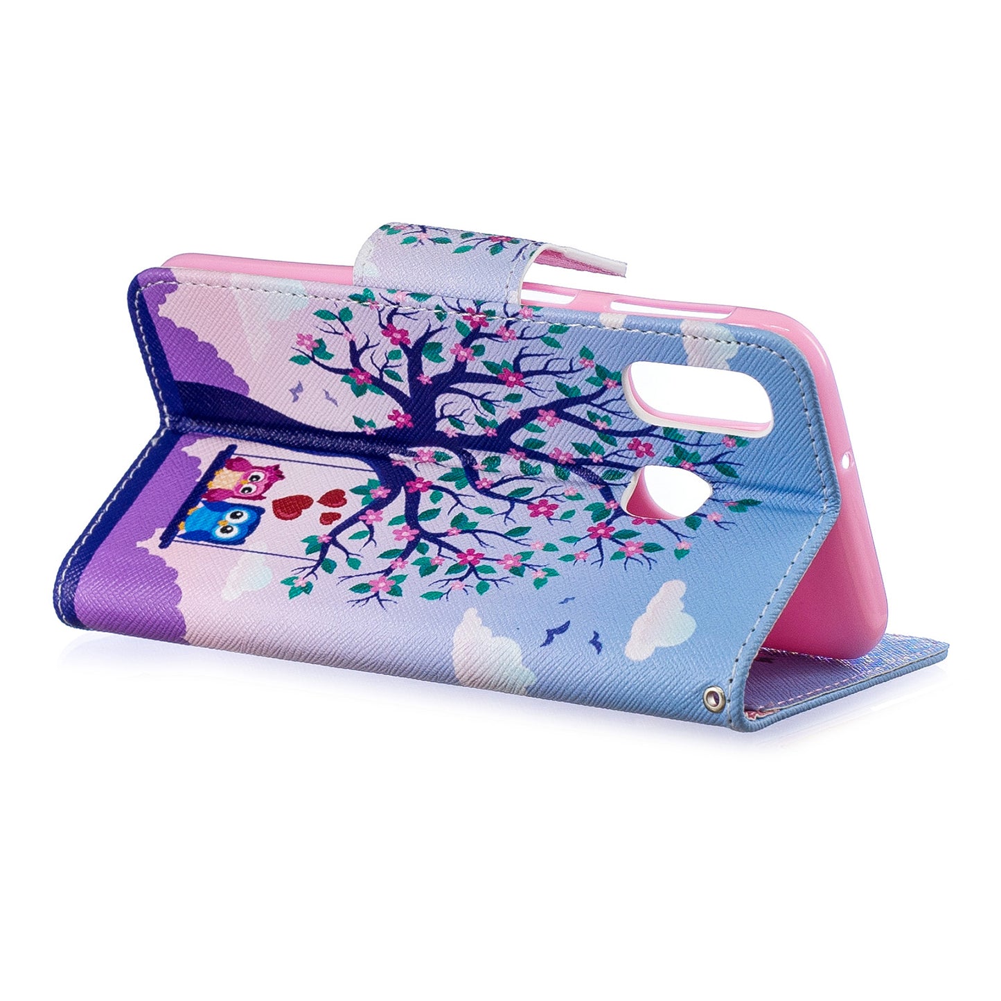 Pattern Printing PU Leather Flip Cell Phone Case for Samsung Galaxy A40