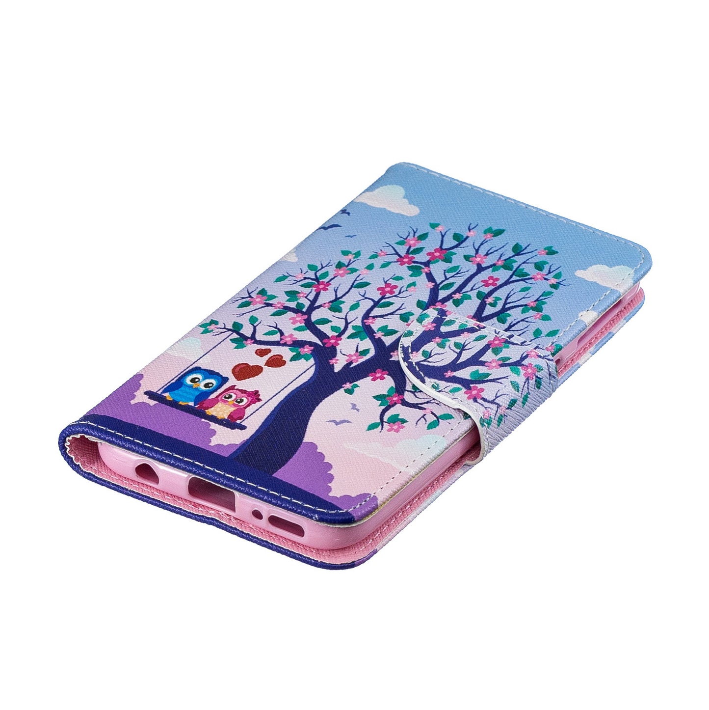 Pattern Printing PU Leather Flip Cell Phone Case for Samsung Galaxy A40