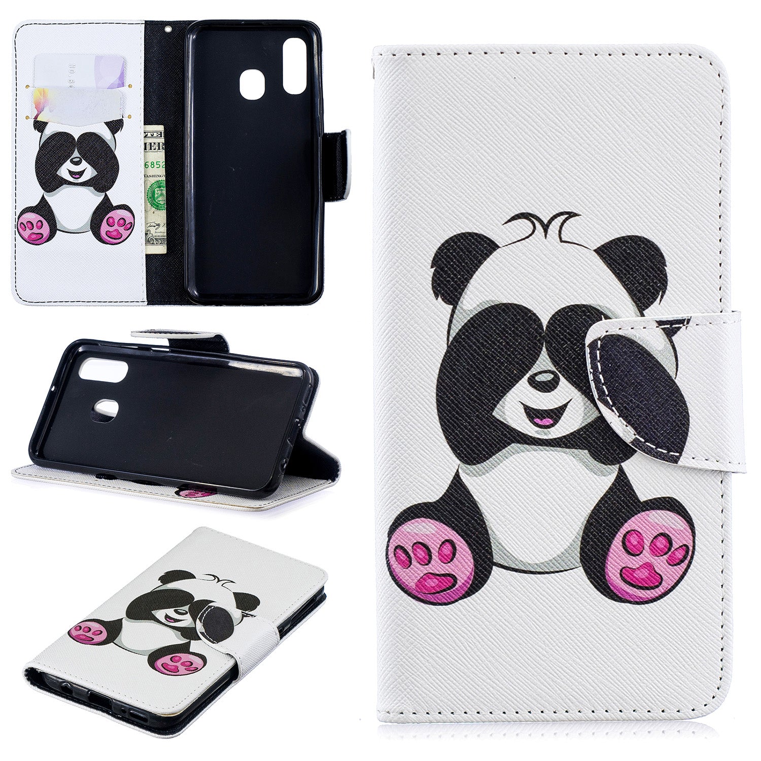 Pattern Printing PU Leather Flip Cell Phone Case for Samsung Galaxy A40
