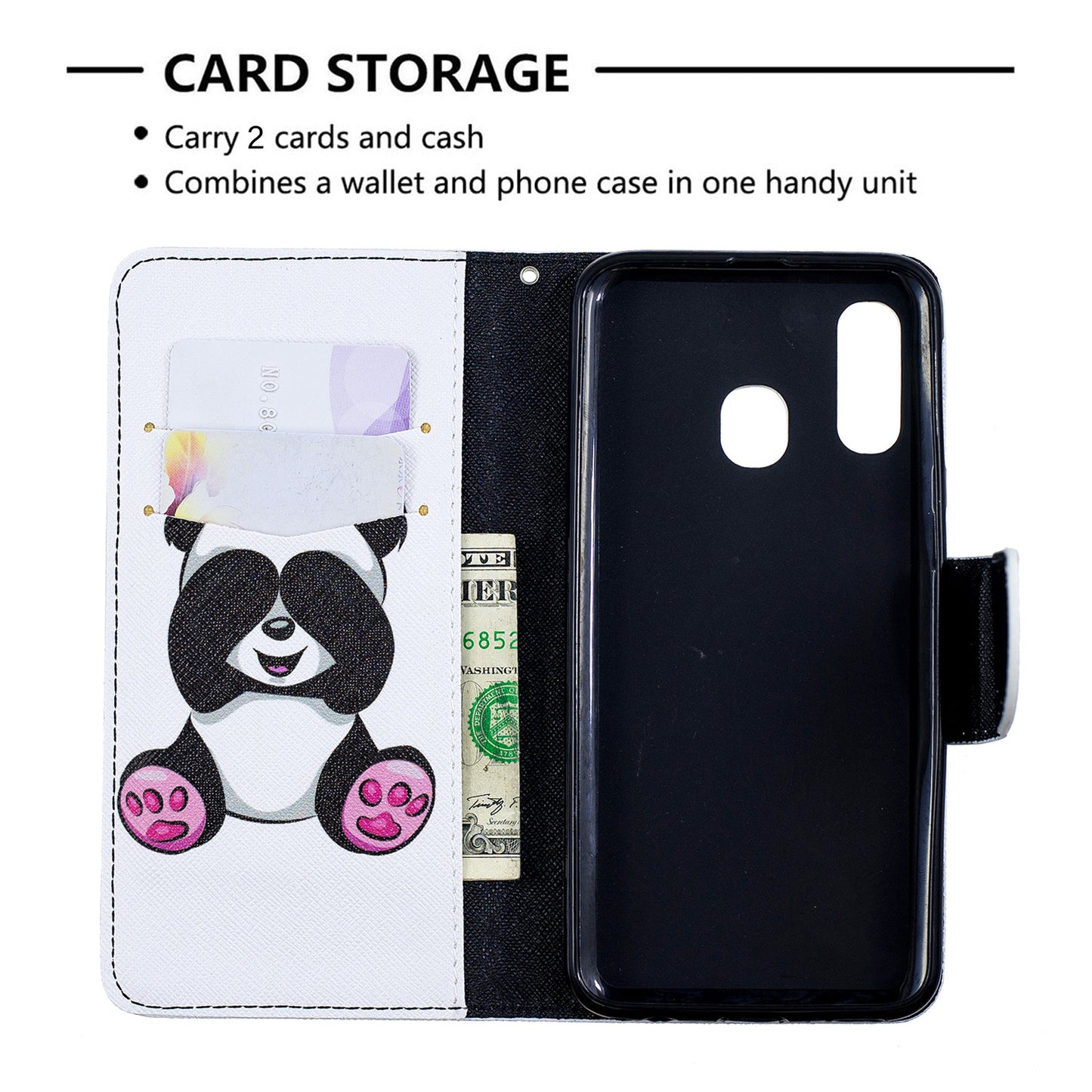 Pattern Printing PU Leather Flip Cell Phone Case for Samsung Galaxy A40