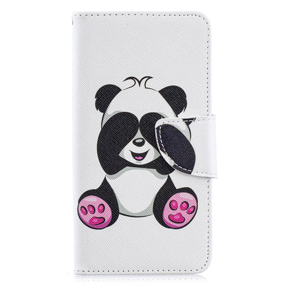Pattern Printing PU Leather Flip Cell Phone Case for Samsung Galaxy A40