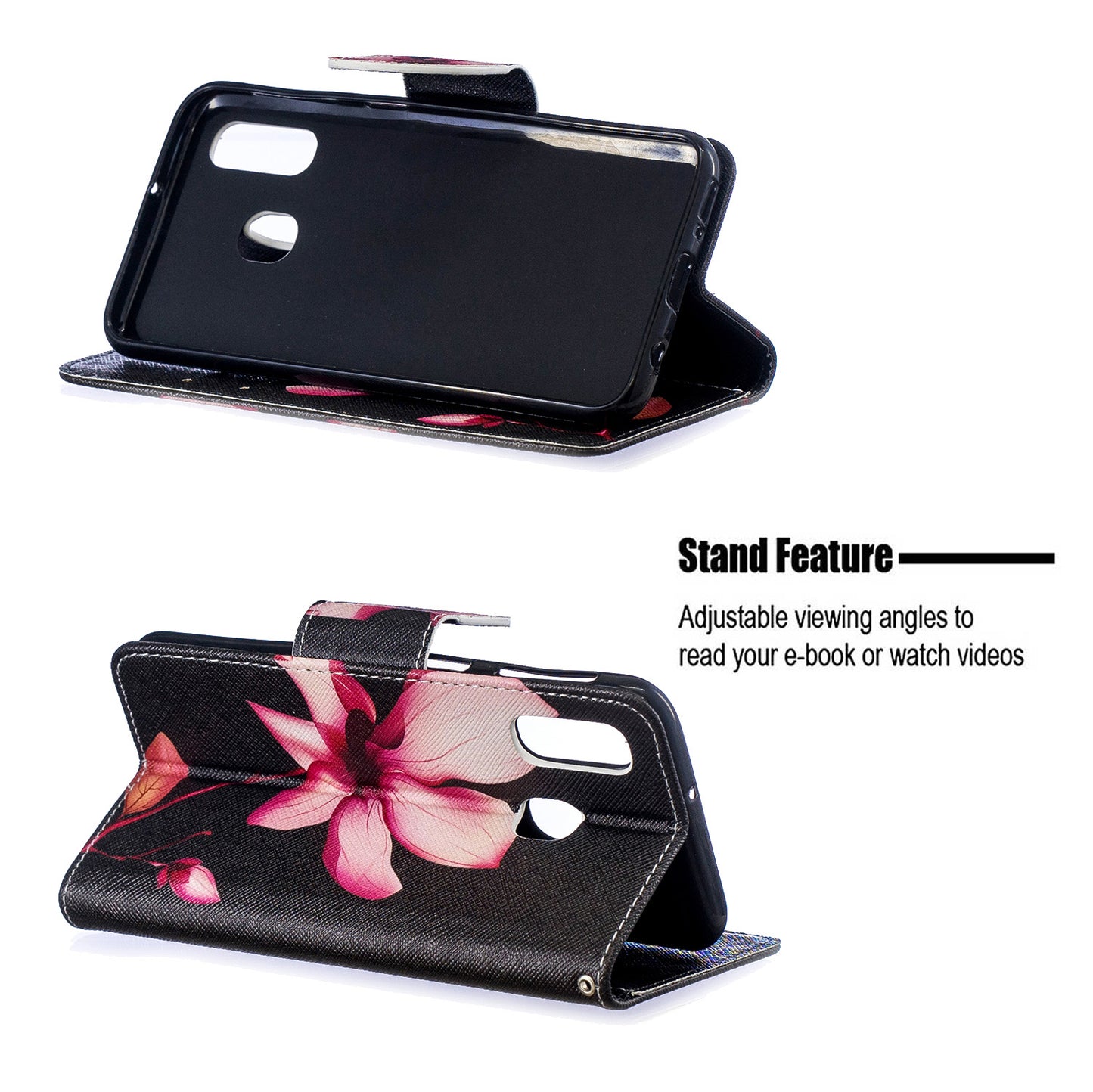 Pattern Printing PU Leather Flip Cell Phone Case for Samsung Galaxy A40