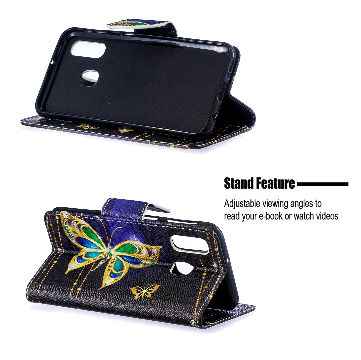 Pattern Printing PU Leather Flip Cell Phone Case for Samsung Galaxy A40