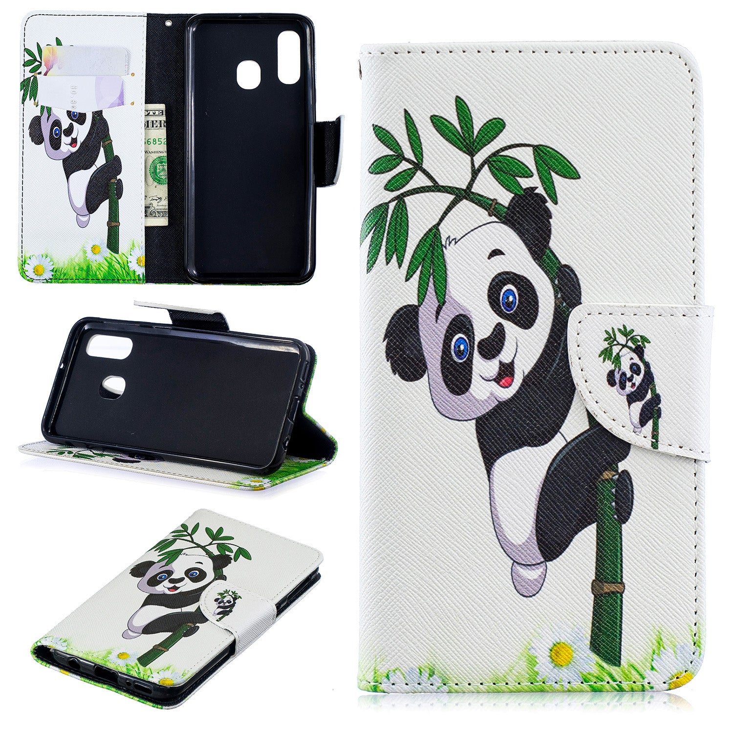 Pattern Printing PU Leather Flip Cell Phone Case for Samsung Galaxy A40