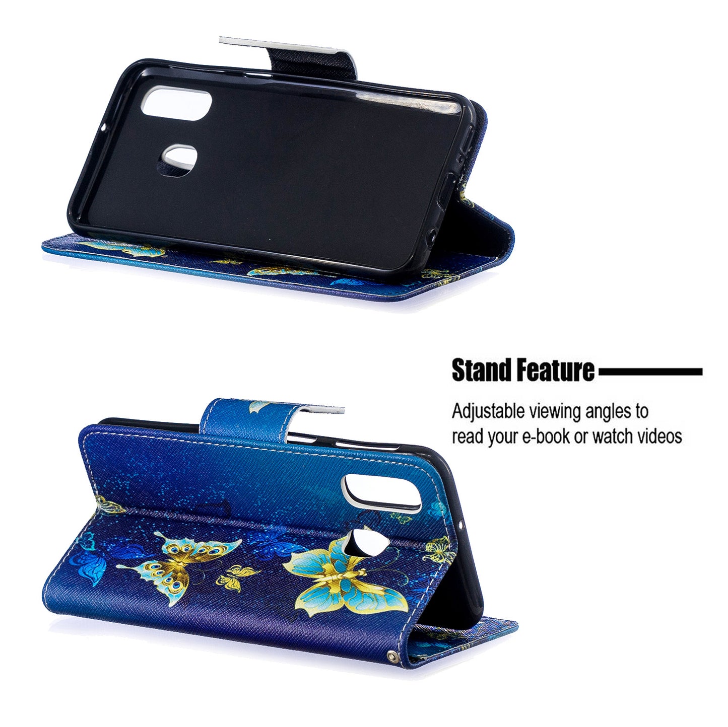 Pattern Printing PU Leather Flip Cell Phone Case for Samsung Galaxy A40