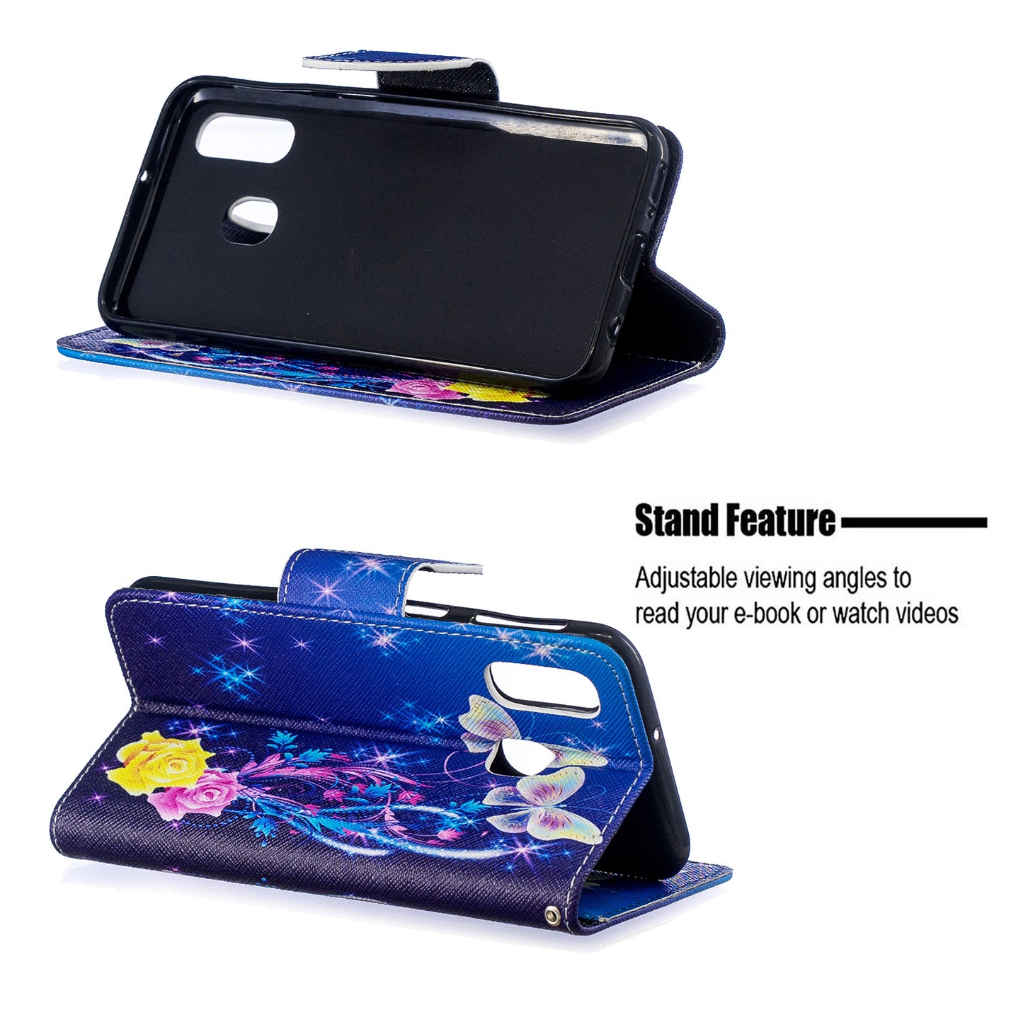 Pattern Printing PU Leather Flip Cell Phone Case for Samsung Galaxy A40