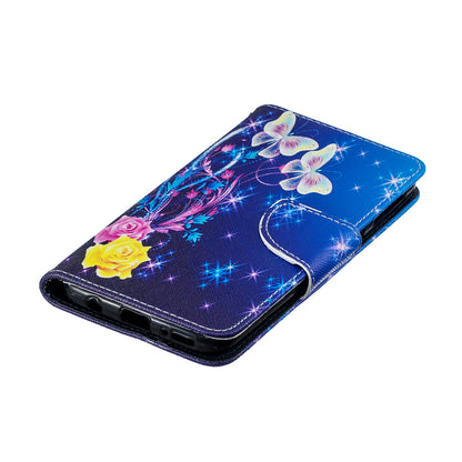 Pattern Printing PU Leather Flip Cell Phone Case for Samsung Galaxy A40