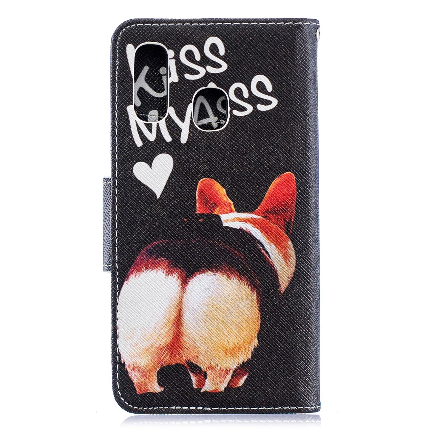 Pattern Printing PU Leather Flip Cell Phone Case for Samsung Galaxy A40