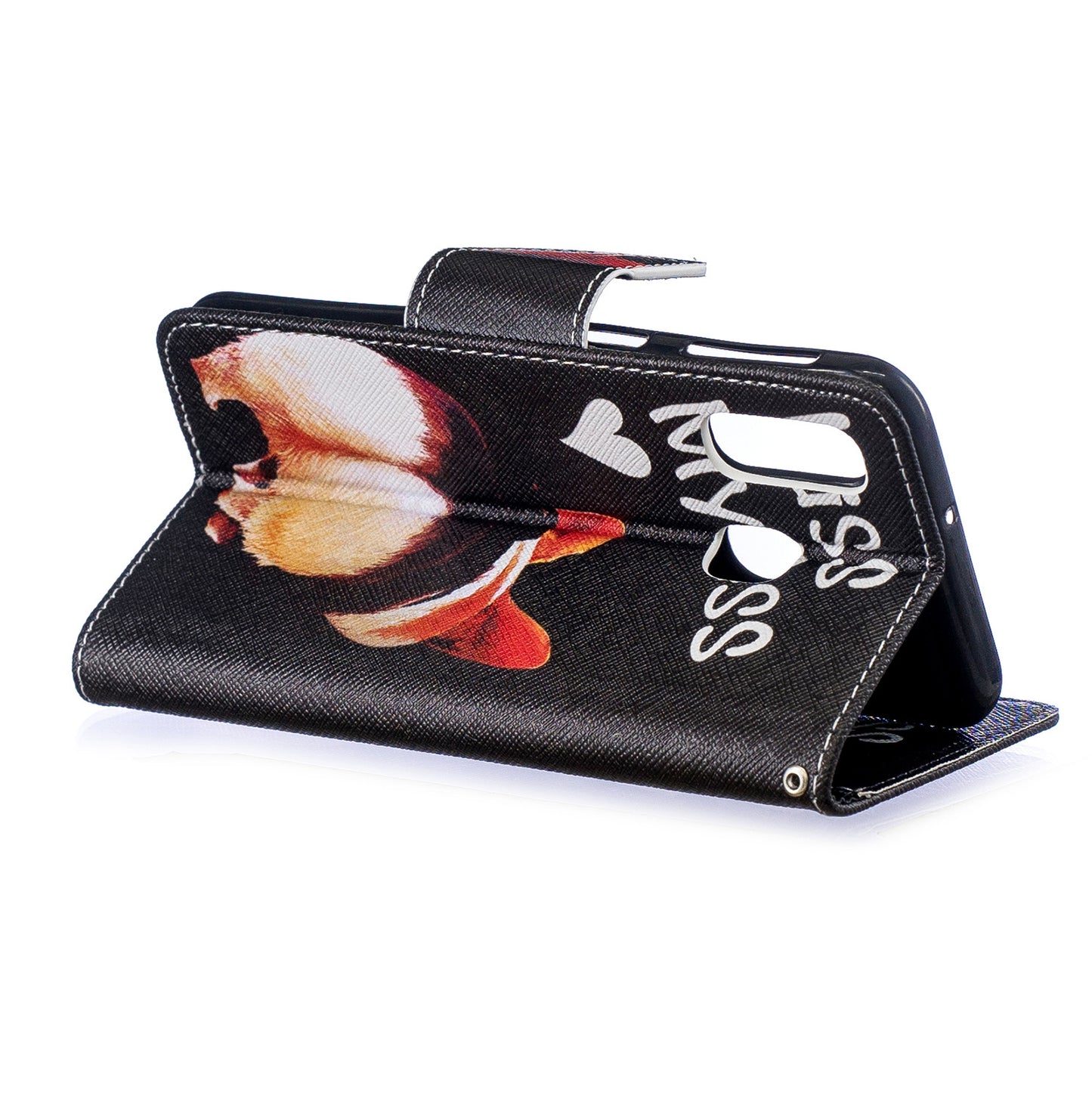 Pattern Printing PU Leather Flip Cell Phone Case for Samsung Galaxy A40