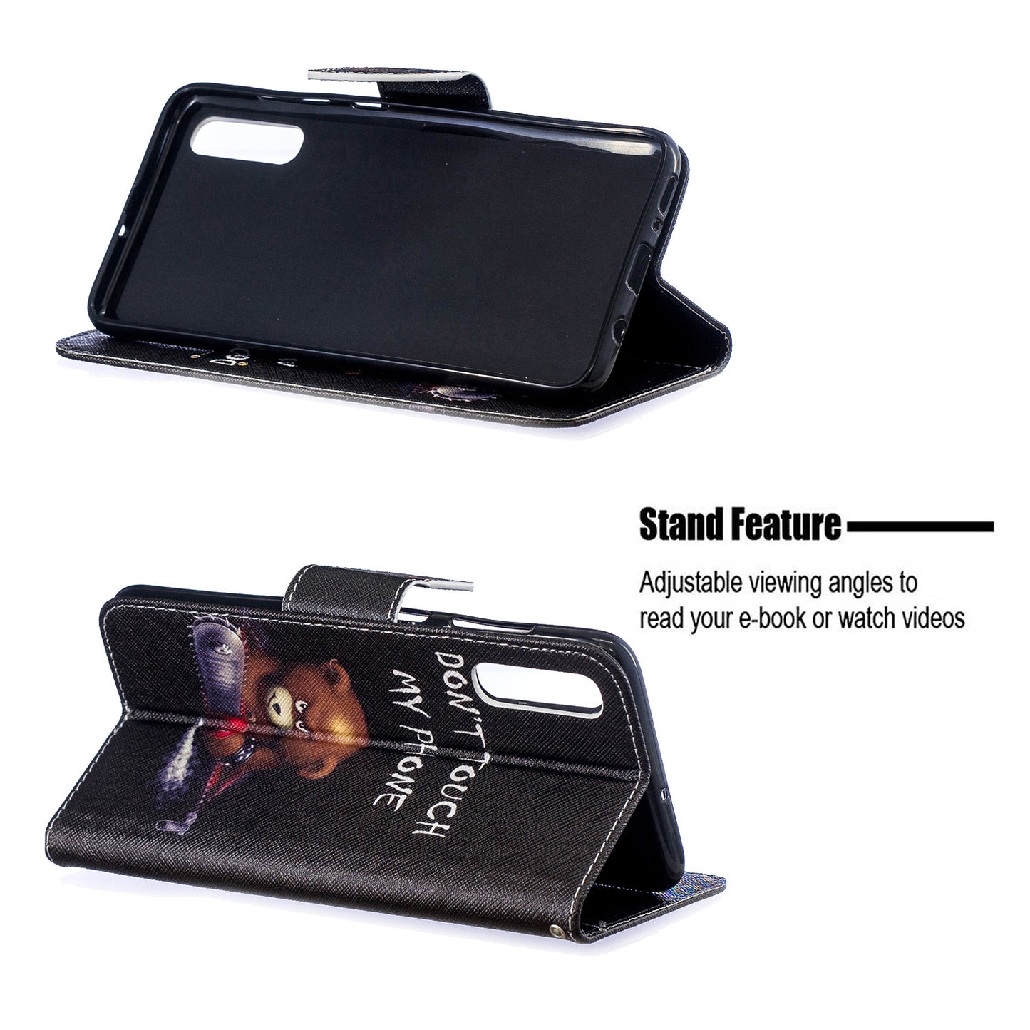 Pattern Printing PU Leather Wallet Stand Flip Cover for Samsung Galaxy A70