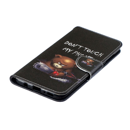Pattern Printing PU Leather Wallet Stand Flip Cover for Samsung Galaxy A70