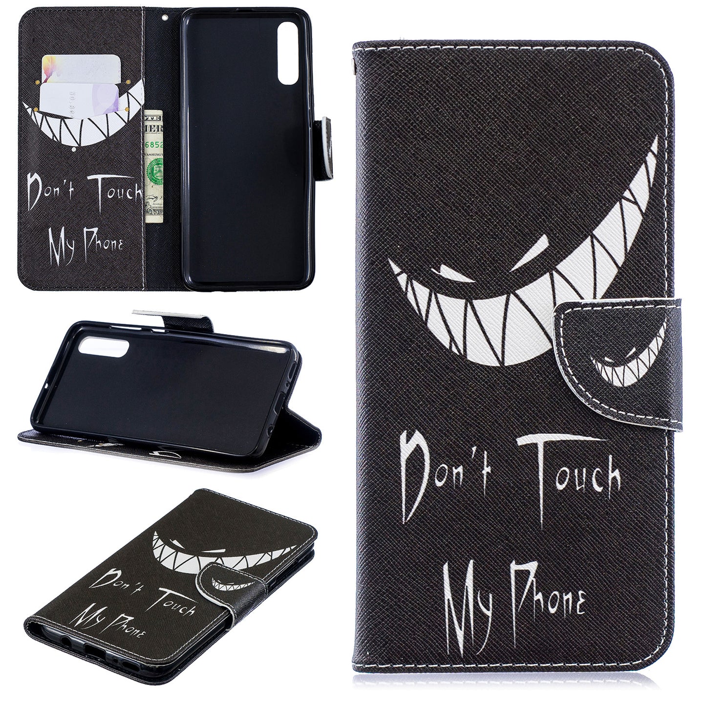Pattern Printing PU Leather Wallet Stand Flip Cover for Samsung Galaxy A70