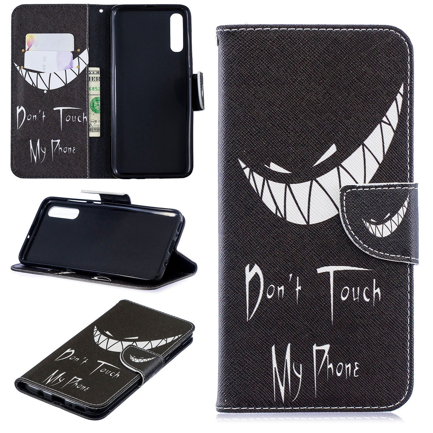 Pattern Printing PU Leather Wallet Stand Flip Cover for Samsung Galaxy A70