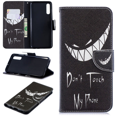 Pattern Printing PU Leather Wallet Stand Flip Cover for Samsung Galaxy A70
