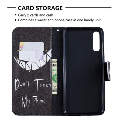 Pattern Printing PU Leather Wallet Stand Flip Cover for Samsung Galaxy A70