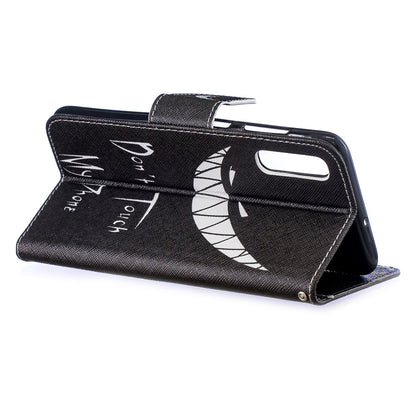 Pattern Printing PU Leather Wallet Stand Flip Cover for Samsung Galaxy A70
