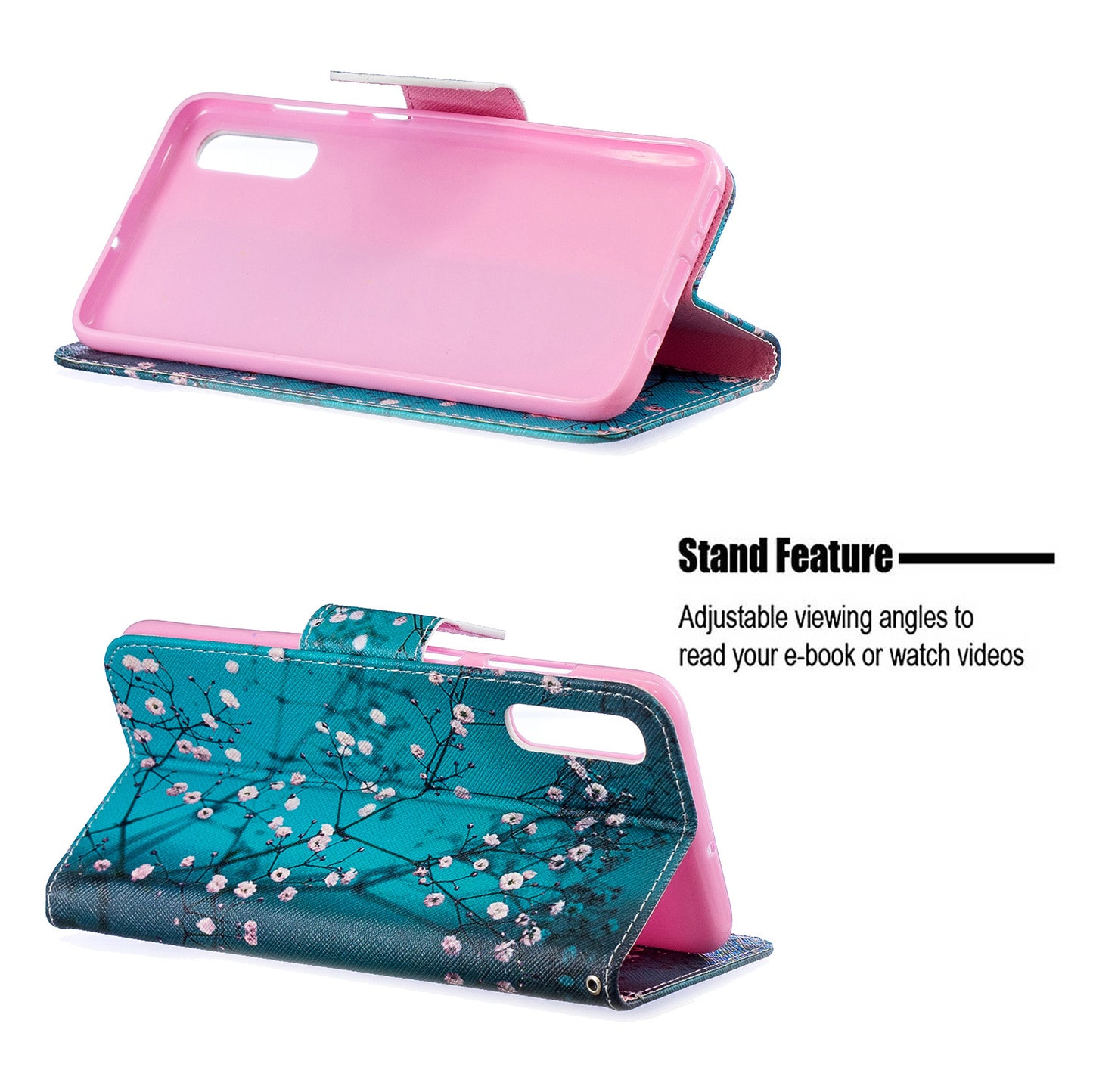 Pattern Printing PU Leather Wallet Stand Flip Cover for Samsung Galaxy A70