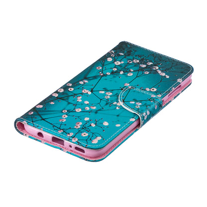 Pattern Printing PU Leather Wallet Stand Flip Cover for Samsung Galaxy A70