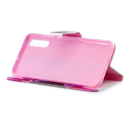 Pattern Printing PU Leather Wallet Stand Flip Cover for Samsung Galaxy A70