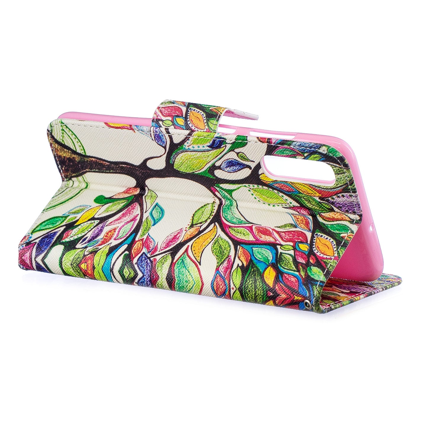 Pattern Printing PU Leather Wallet Stand Flip Cover for Samsung Galaxy A70