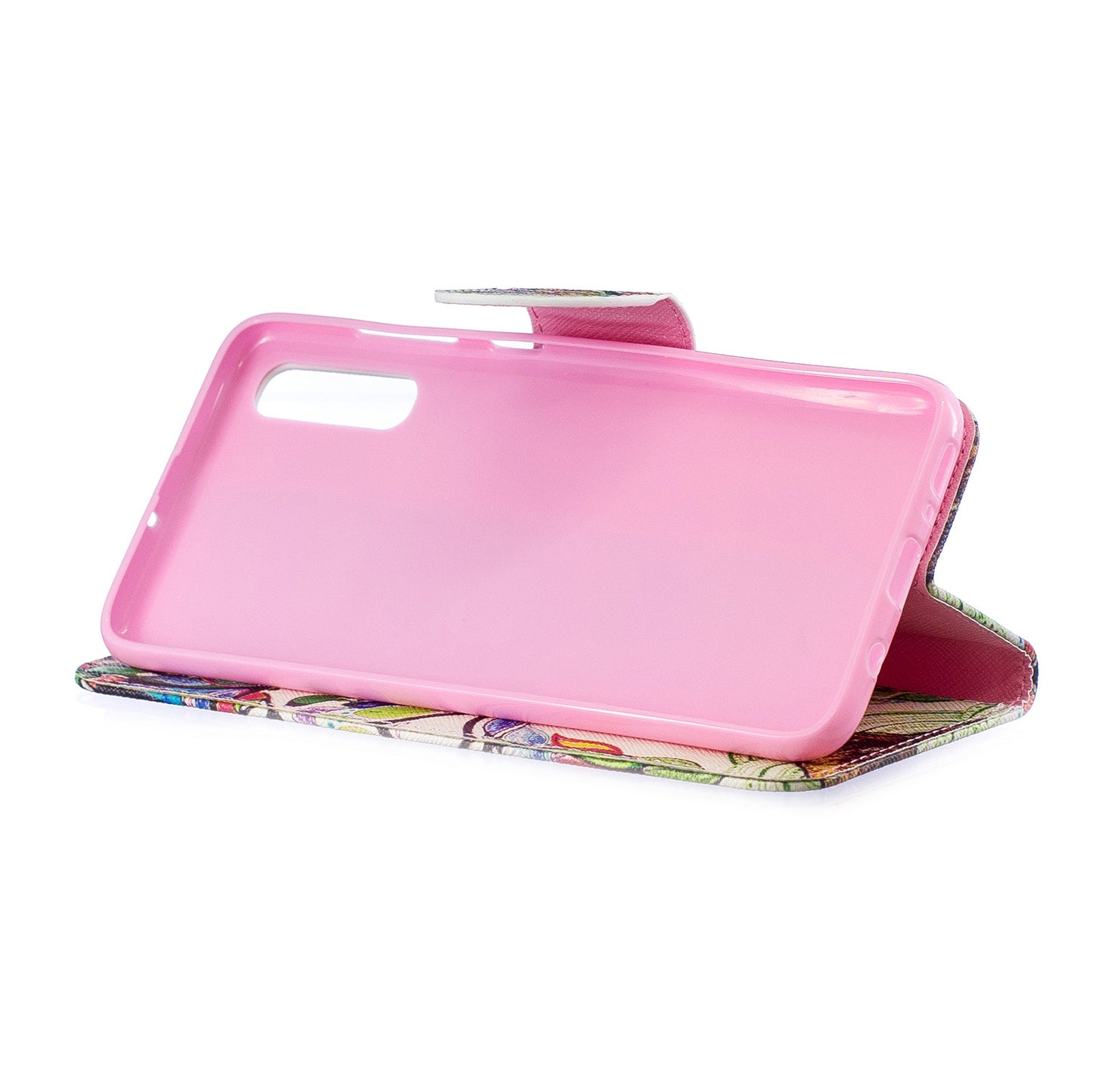 Pattern Printing PU Leather Wallet Stand Flip Cover for Samsung Galaxy A70