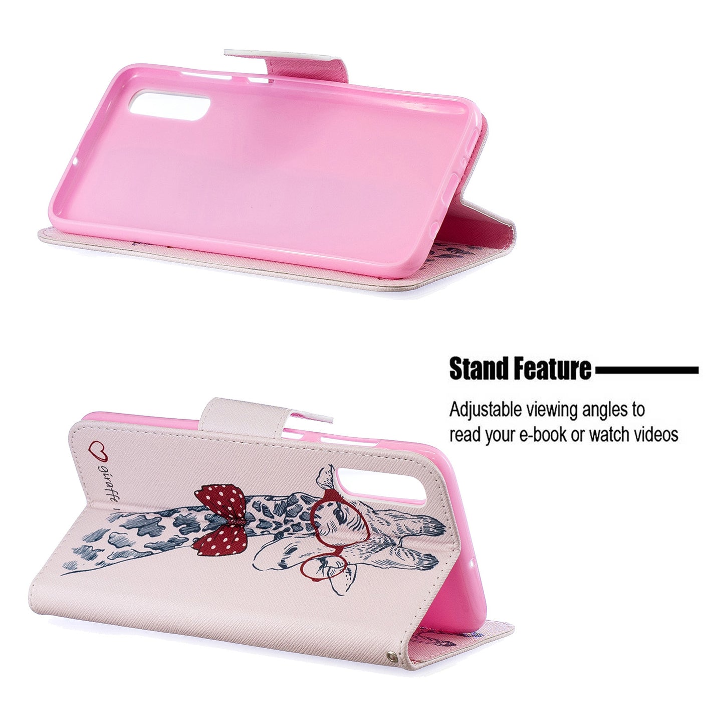 Pattern Printing PU Leather Wallet Stand Flip Cover for Samsung Galaxy A70