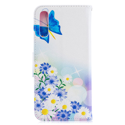 Pattern Printing PU Leather Wallet Stand Flip Cover for Samsung Galaxy A70