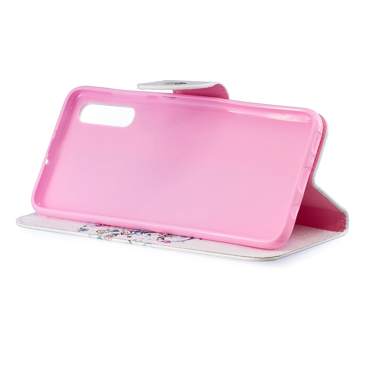 Pattern Printing PU Leather Wallet Stand Flip Cover for Samsung Galaxy A70