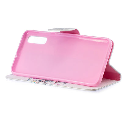 Pattern Printing PU Leather Wallet Stand Flip Cover for Samsung Galaxy A70