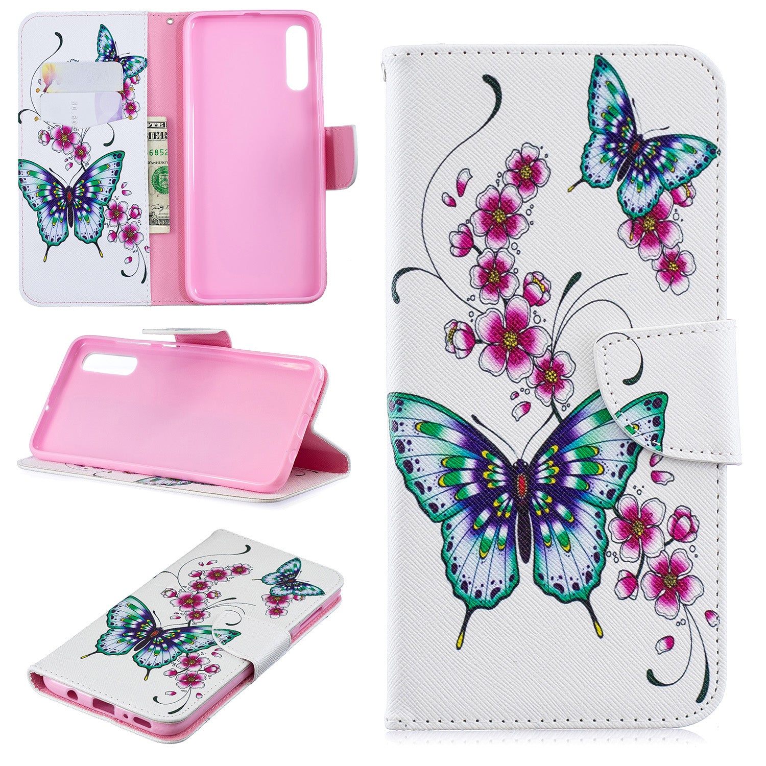 For Samsung Galaxy A70 Pattern Printing Leather Stand Wallet Case