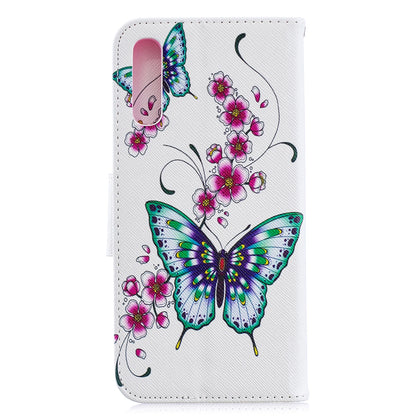 For Samsung Galaxy A70 Pattern Printing Leather Stand Wallet Case