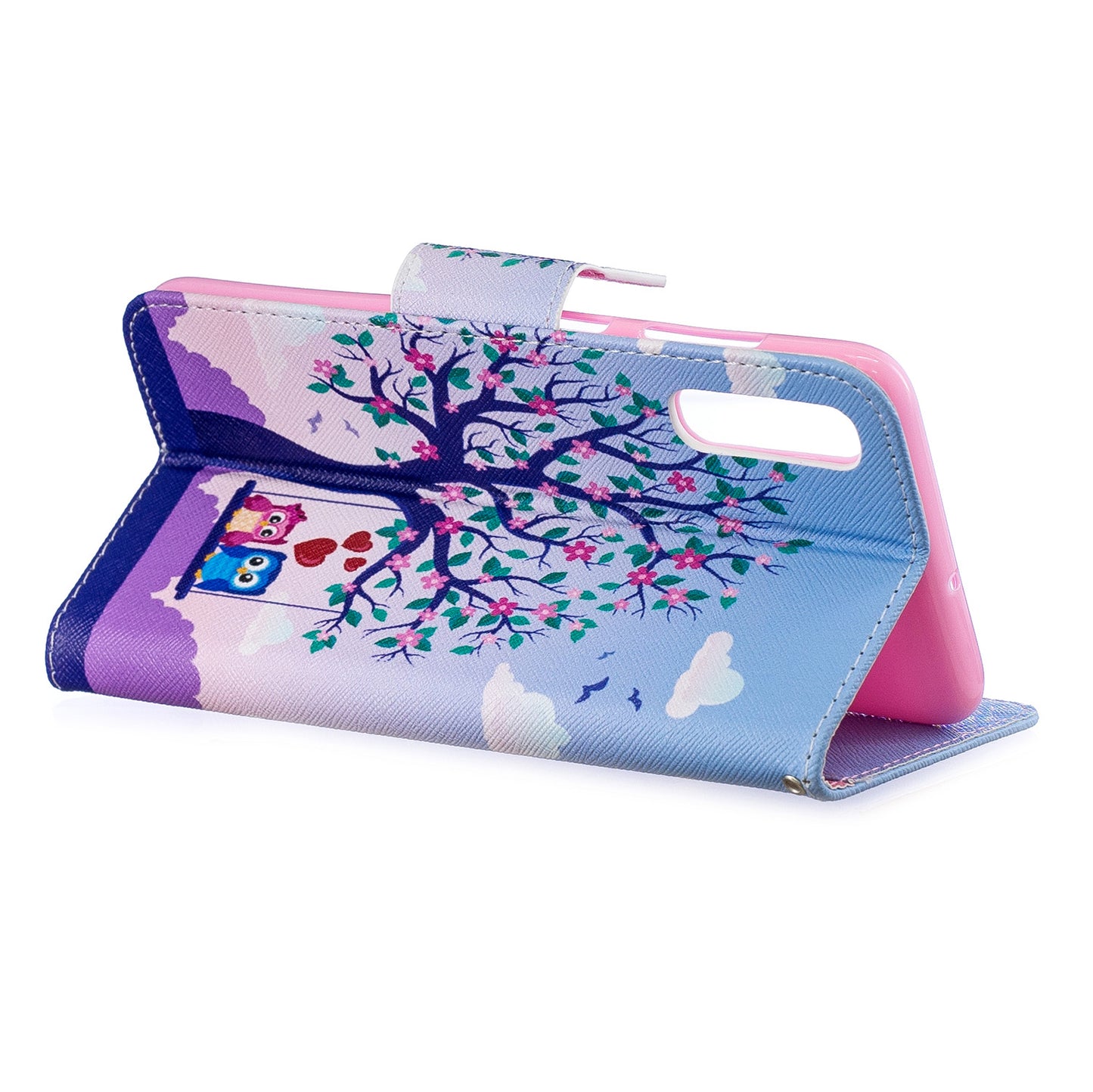 For Samsung Galaxy A70 Pattern Printing Leather Stand Wallet Case