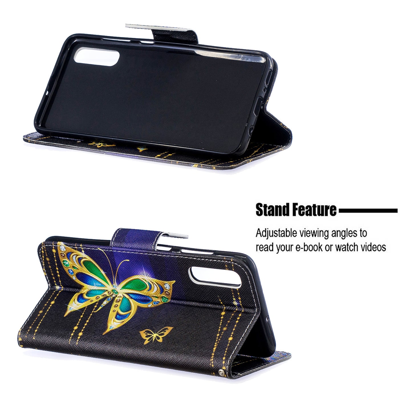 For Samsung Galaxy A70 Pattern Printing Leather Stand Wallet Case