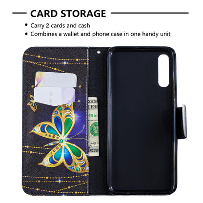 For Samsung Galaxy A70 Pattern Printing Leather Stand Wallet Case