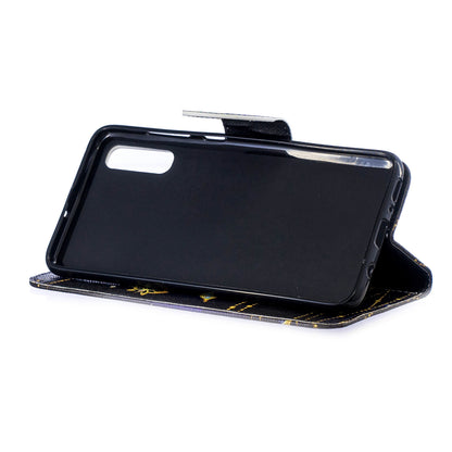 For Samsung Galaxy A70 Pattern Printing Leather Stand Wallet Case