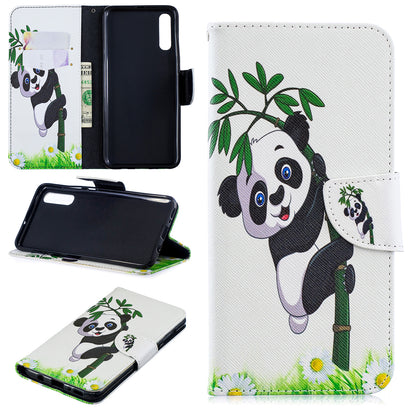 For Samsung Galaxy A70 Pattern Printing Leather Stand Wallet Case