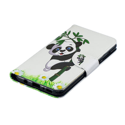For Samsung Galaxy A70 Pattern Printing Leather Stand Wallet Case