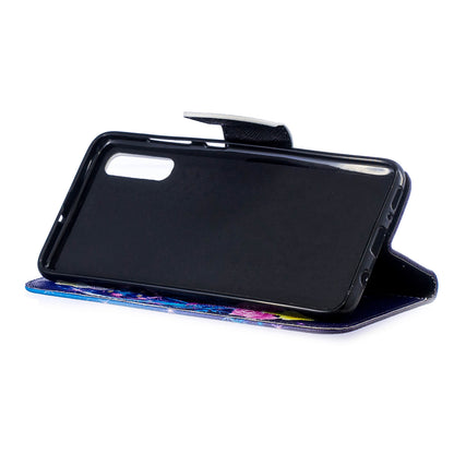 For Samsung Galaxy A70 Pattern Printing Leather Stand Wallet Case