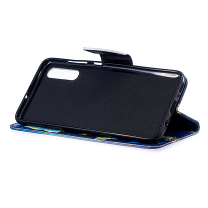 For Samsung Galaxy A70 Pattern Printing Leather Stand Wallet Case