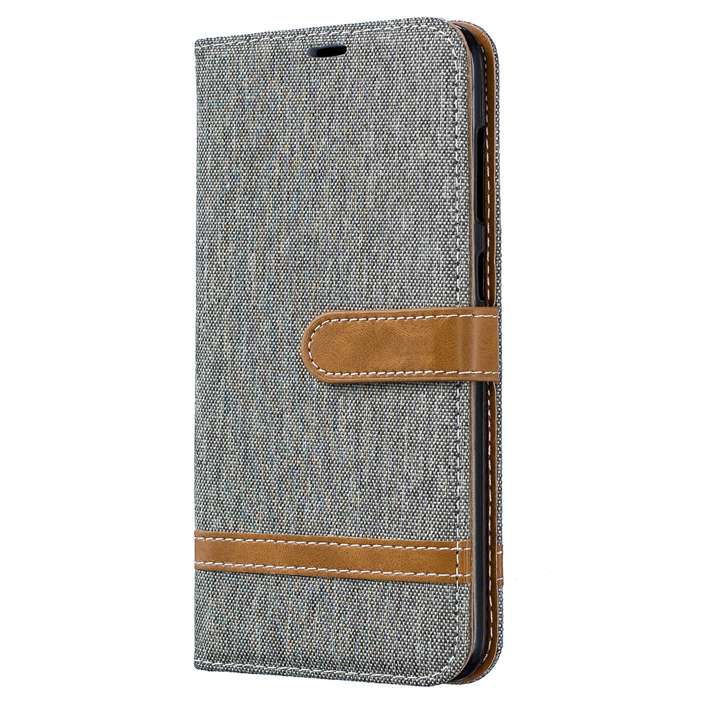 Two-tone Jean Cloth PU Leather Flip Case for Samsung Galaxy A70