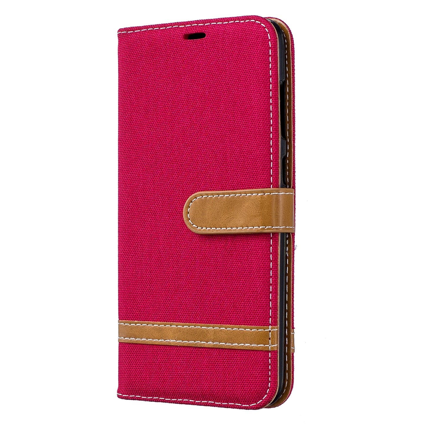 Two-tone Jean Cloth PU Leather Flip Case for Samsung Galaxy A70