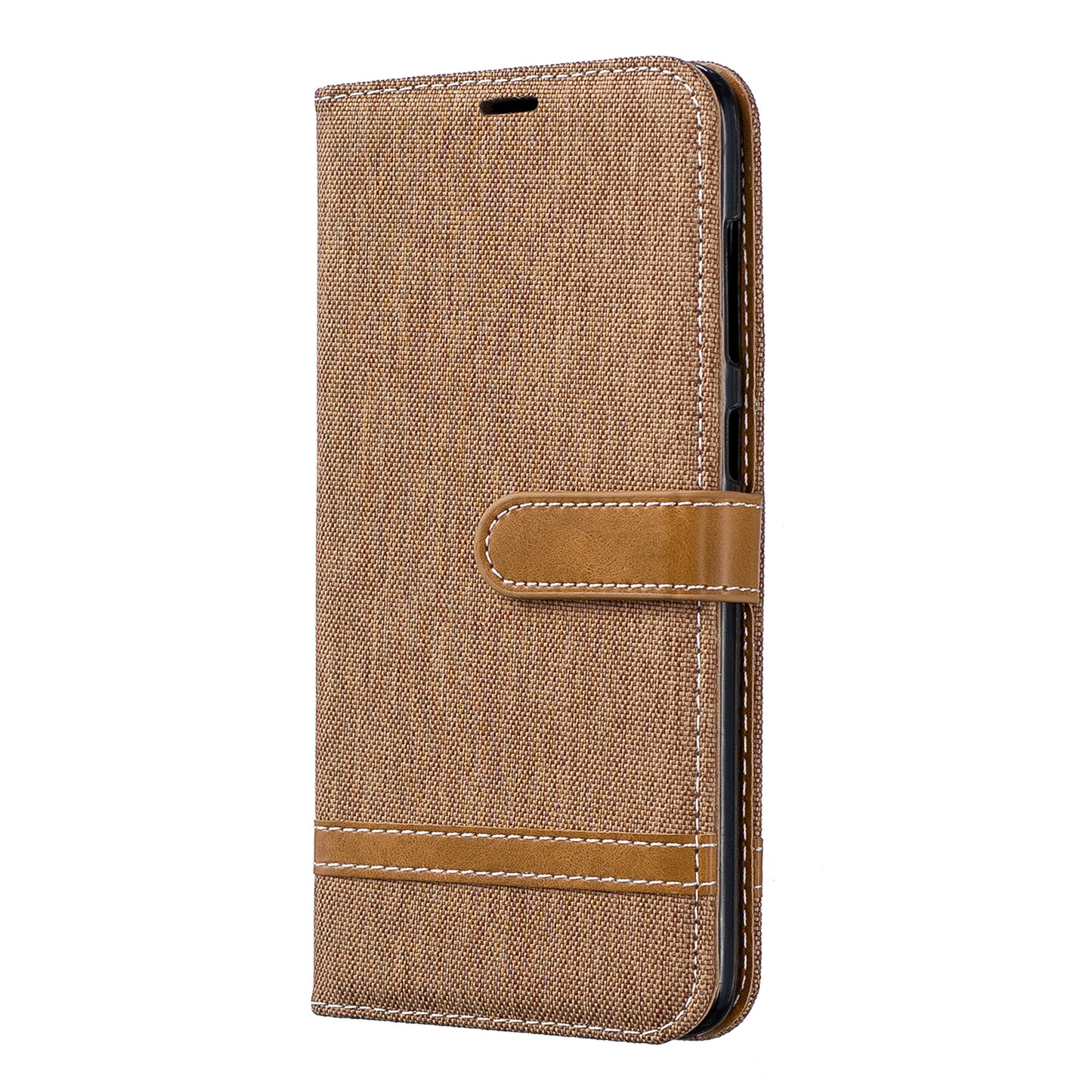 Two-tone Jean Cloth PU Leather Flip Case for Samsung Galaxy A70