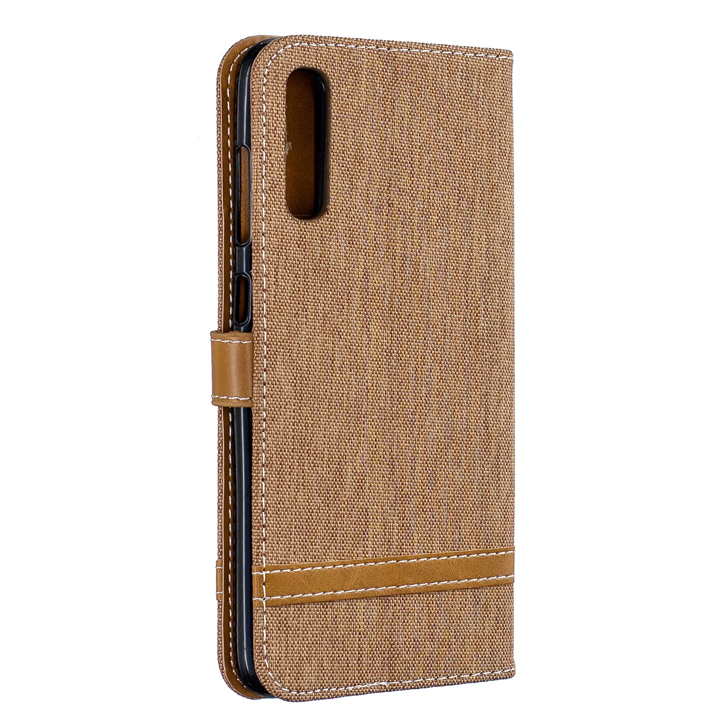 Two-tone Jean Cloth PU Leather Flip Case for Samsung Galaxy A70