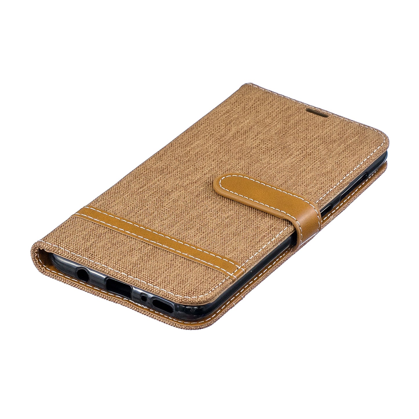 Two-tone Jean Cloth PU Leather Flip Case for Samsung Galaxy A70