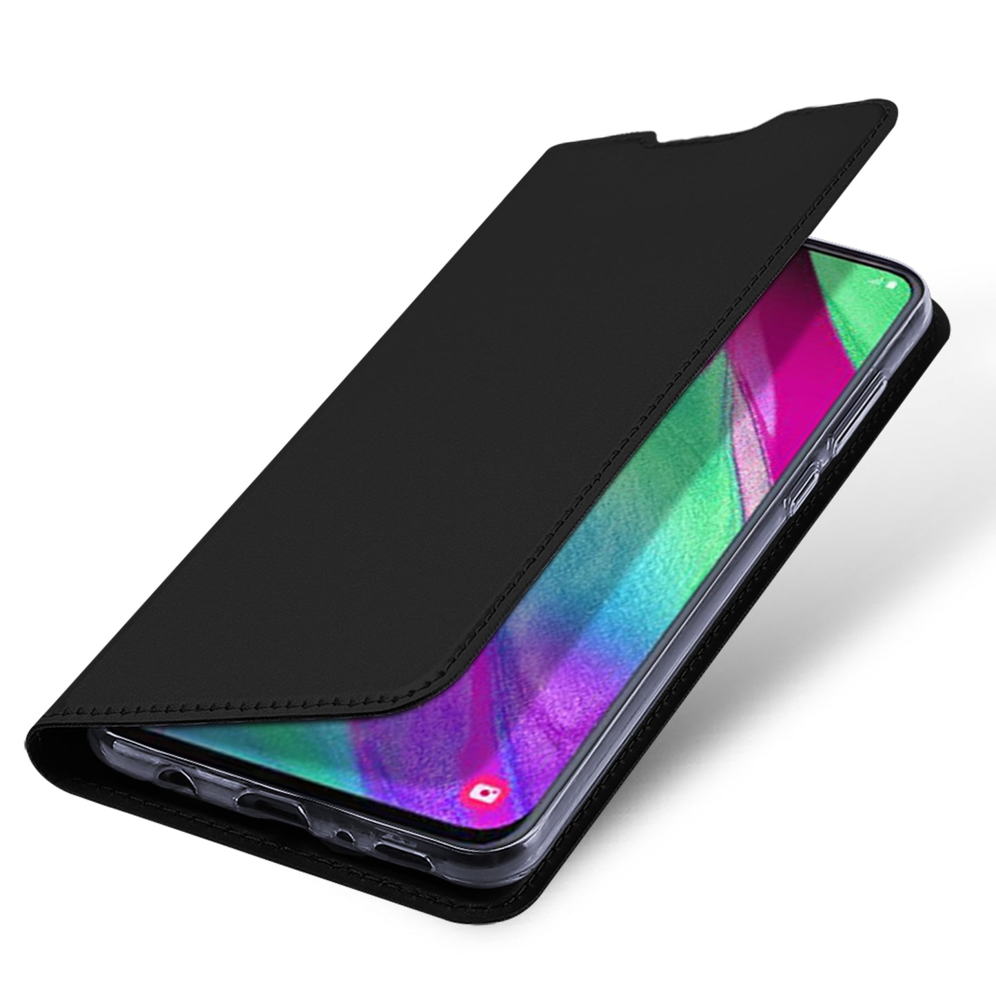 DUX DUCIS Skin Pro Series Foldable Supporting Stand Leather Flip Leather Phone Cover Case for Samsung Galaxy A40