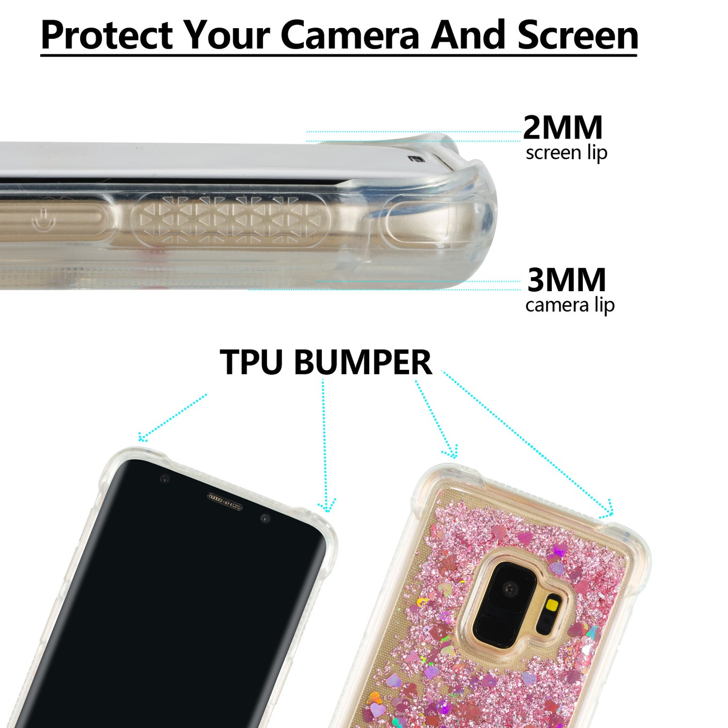 Dynamic Quicksand Shock-absorbing TPU Shell for Samsung Galaxy S9 SM-G960