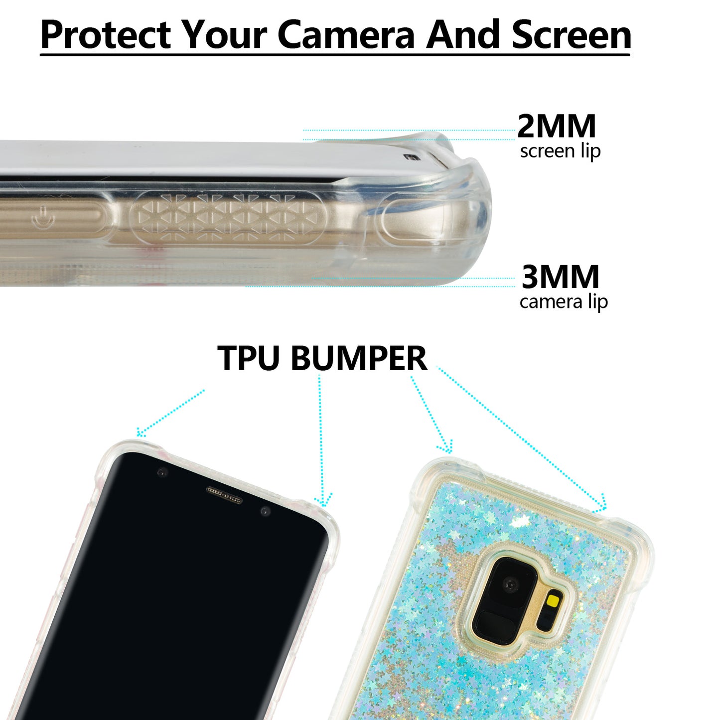 Dynamic Quicksand Shock-absorbing TPU Shell for Samsung Galaxy S9 SM-G960