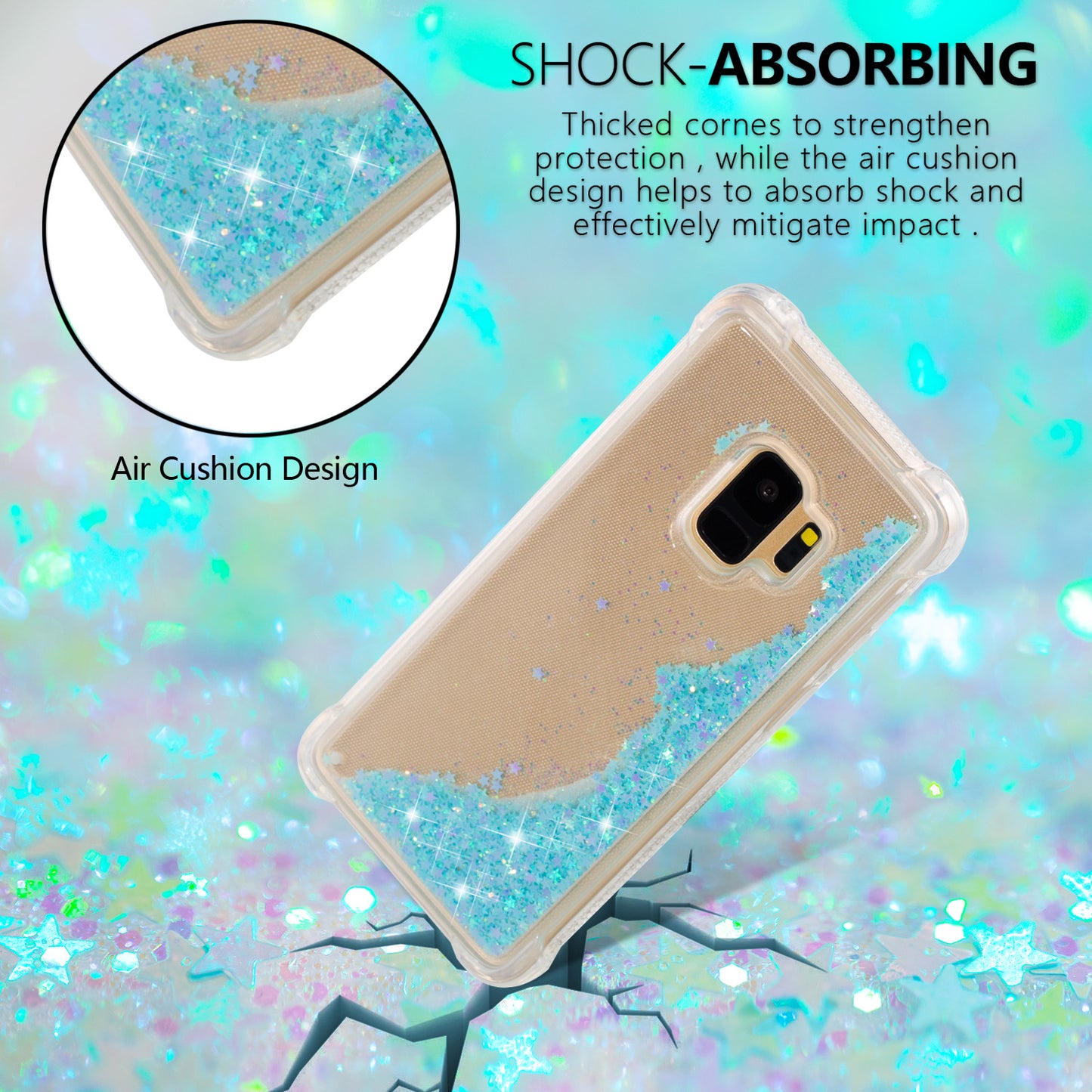 Dynamic Quicksand Shock-absorbing TPU Shell for Samsung Galaxy S9 SM-G960