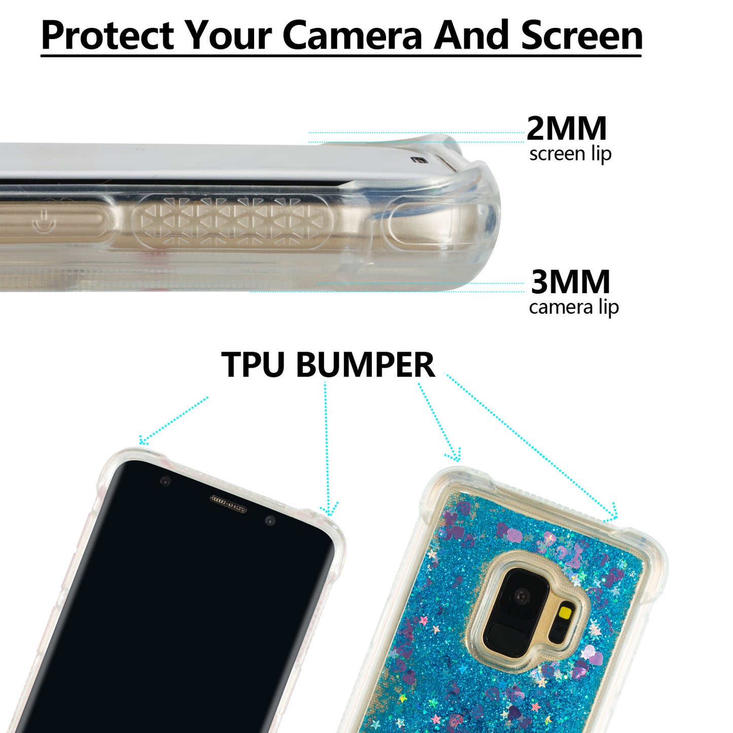 Dynamic Quicksand Shock-absorbing TPU Shell for Samsung Galaxy S9 SM-G960